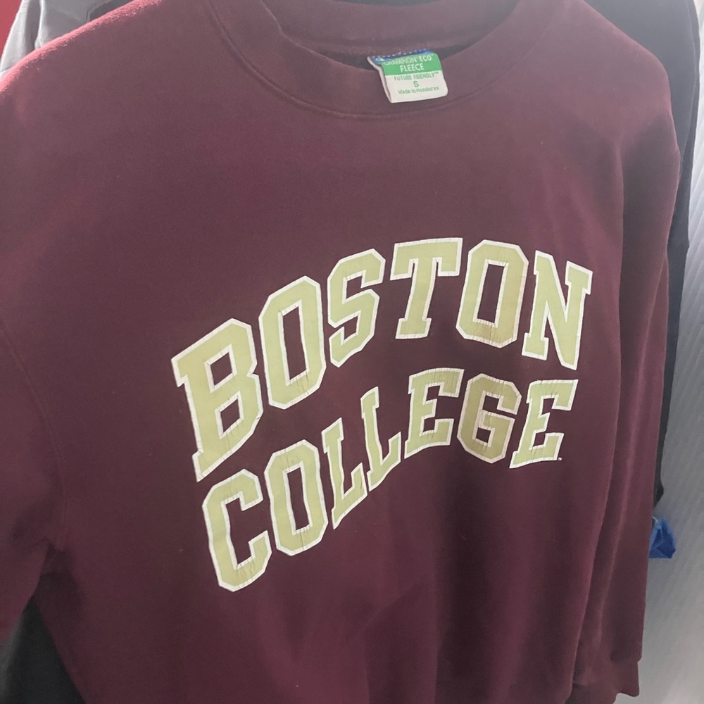 Champion eco fleece Boston College athletic vintage sweatshirt adult size small